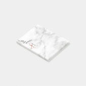 Elegant roos goudschaar post-it® notes (Schuin)