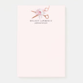 Elegant roos goudschaar post-it® notes (Voorkant)