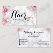 Elegant roos goudschaar visitekaartje (Voorkant / Achterkant)