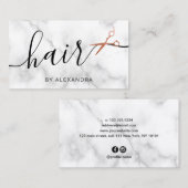 Elegant roos goudschaar visitekaartje (Voorkant / Achterkant)