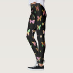 elegant roos goudvlinderpatroon leggings<br><div class="desc">Moderne en schattige vlinder.</div>