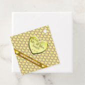 Elegant Roos Hart Dank u Feest Evenement Bruiloft Bedankjes Labels (In situ)