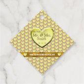 Elegant Roos Hart Dank u Feest Evenement Bruiloft Bedankjes Labels (Voorkant)