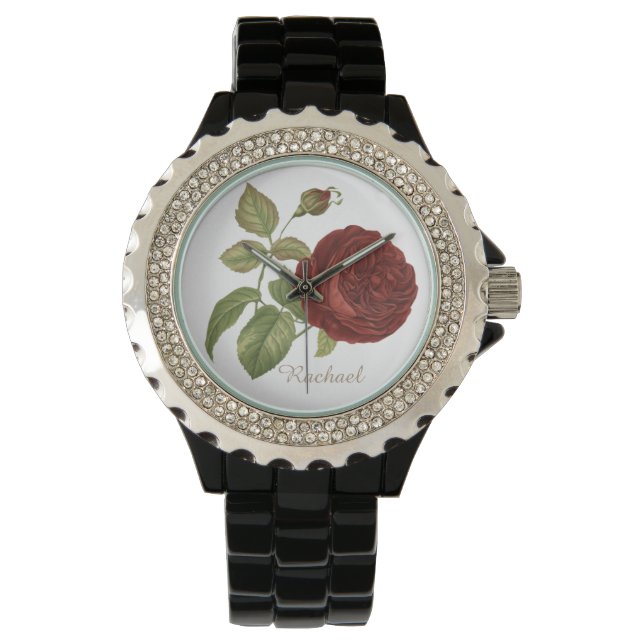 Elegant Roos Horloge (Voorkant)