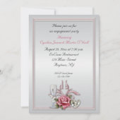 Elegant Roos Invitation Kaart (Voorkant)