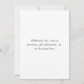 Elegant Roos Invitation Kaart (Achterkant)