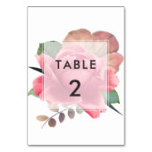 Elegant  roos kaart (Voorkant)