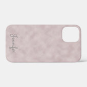 Elegant Roos Kleurenperkament met naam Case-Mate iPhone Case (Achterkant (horizontaal))