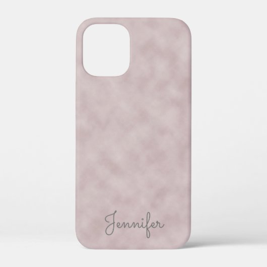 Elegant Roos Kleurenperkament met naam Case-Mate iPhone Case (Achterkant)