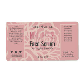 Elegant Roos Koraal Roze Gezicht Haarolie Serum La Etiket