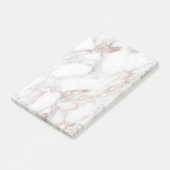 Elegant Roos Marble Background Sjabloon Moderne Post-it® Notes (Schuin)