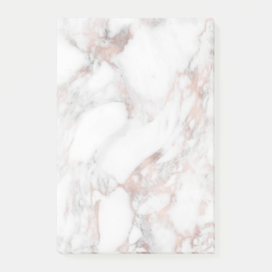 Elegant Roos Marble Background Sjabloon Moderne Post-it® Notes (Voorkant)