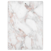 Elegant Roos Marmer Moderne Sjabloon Chique Trendy Klembord (Achterkant)