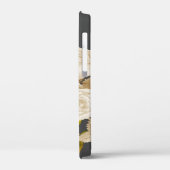 Elegant Roos Monogram Grijs Case-Mate iPhone Case (Achterkant / Links)