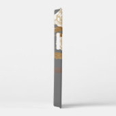 Elegant Roos Monogram Grijs Case-Mate iPhone Case (Achterkant / Rechts)