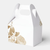 Elegant Roos Monogram Wit Bedankdoosjes (Achterkant)