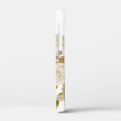 Elegant Roos Monogram Wit Case-Mate iPhone Case (Achterkant / Links)