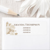 Elegant Roos Monogram Wit Etiket (Insitu)