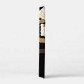 Elegant Roos Monogram Zwart Case-Mate iPhone Case (Achterkant / Rechts)