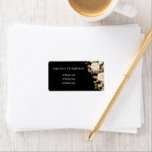 Elegant Roos Monogram Zwart Etiket (Insitu)