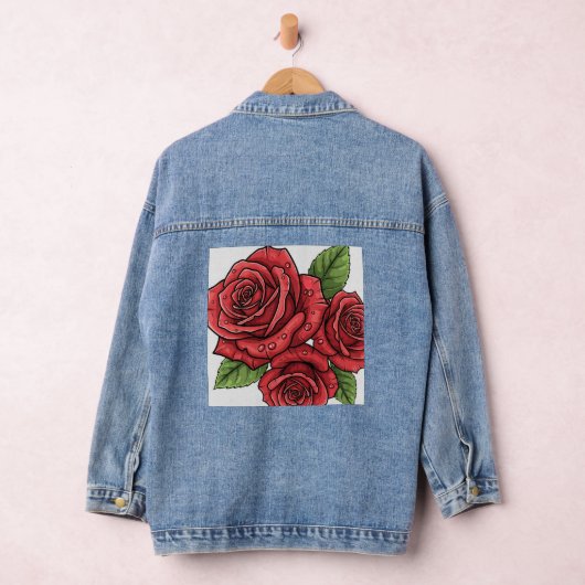 Elegant Roos ontwerp Denim Jacket (Hangar)