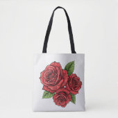 Elegant Roos ontwerp Tote Bag (Voorkant)