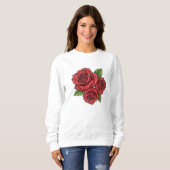Elegant Roos ontwerp Trui (Voorkant volledig)