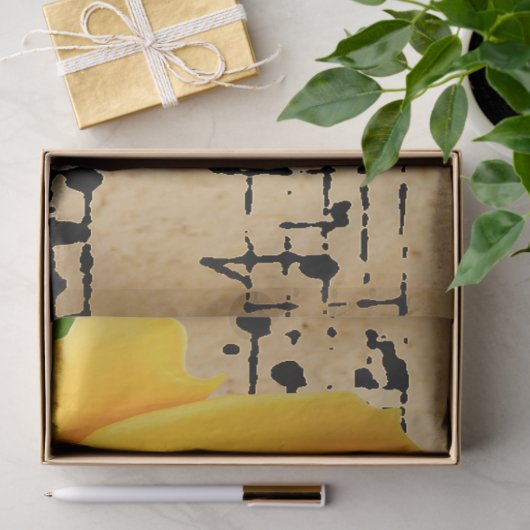 Elegant Roos  papier voor flessenpapier (Geschenk)