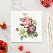 Elegant roos papieren servetten (Insitu)