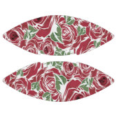 Elegant  Roos Patroon - Rood & Groen Bloemen American Football (Panelen)