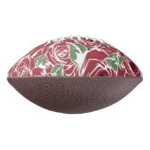 Elegant  Roos Patroon - Rood & Groen Bloemen American Football (Gedraaid 90)