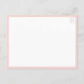 Elegant Roos Pink Floral net getrouwd Anno Aankondigingskaart (Achterkant)