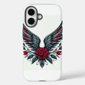 Elegant Roos Print Mobiel Hoesje – Stijl & Protect (Achterkant)
