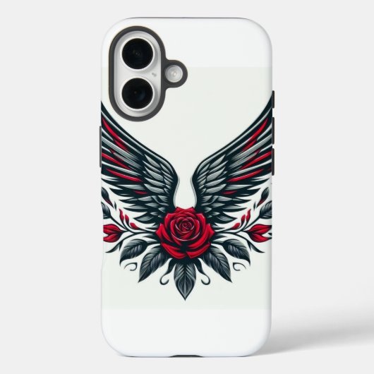 Elegant Roos Print Mobiel Hoesje – Stijl & Protect (Achterkant)