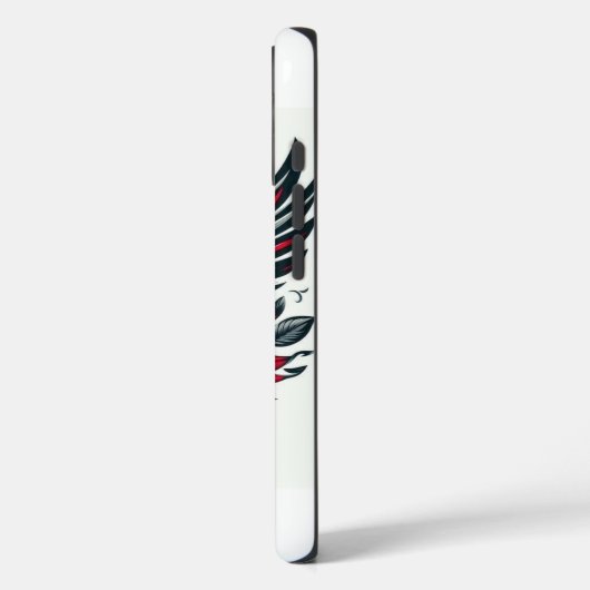 Elegant Roos Print Mobiel Hoesje – Stijl & Protect (Achterkant / Links)