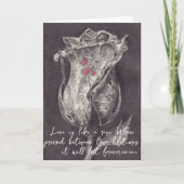 Elegant Roos Quote Valentijn Holiday Kaart (Voorkant)