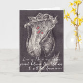 Elegant Roos Quote Valentijn Holiday Kaart (Gele Bloem)