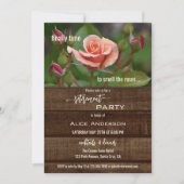 Elegant Roos Relax Garden Retirement Party Kaart (Voorkant)