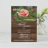 Elegant Roos Relax Garden Retirement Party Kaart (Staand voorkant)