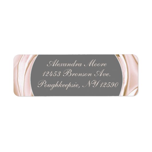 Elegant Roos Return Address Label (Voorkant)