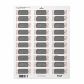 Elegant Roos Return Address Label (Full Sheet)