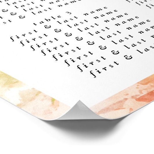 Elegant Roos Romance bruiloft Poster (Hoek)