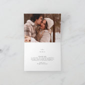 Elegant Roos Romance Weddenschap Hartelijk dank Bedankkaart (Binnen)