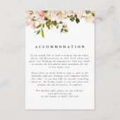 Elegant Roos Romance Wedding bijlage kaart (Voorkant)