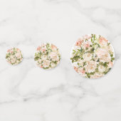 Elegant Roos Romance Wedding Confetti (Achterkanten)