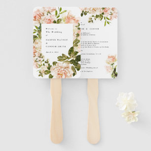 Elegant Roos Romance Wedding Handwaaier