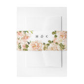 Elegant Roos Romance Wedding Uitnodigingen Wikkel (Voorkant Voorbeeld)