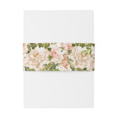 Elegant Roos Romance Wedding Uitnodigingen Wikkel (Achterkant Voorbeeld)