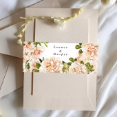 Elegant Roos Romance Wedding Uitnodigingen Wikkel