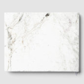 Elegant Roos roze ananas op wit marmer Gastenboek (Achterkant)